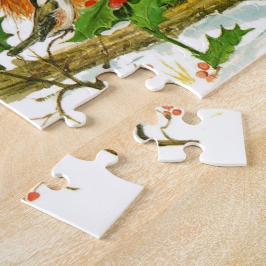 Niedliche Weihnachtsfoxen Puzzle (Seite)