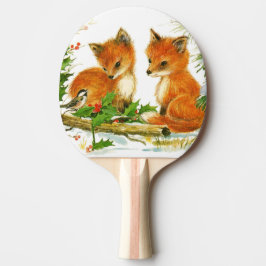 Niedliche Weihnachtsfoxen Tischtennis Schläger