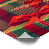 Niedliche Weihnachtsfrau Poster (Ecke)