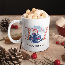Niedliche Weihnachtsfreude Custom Foto Kaffeetasse