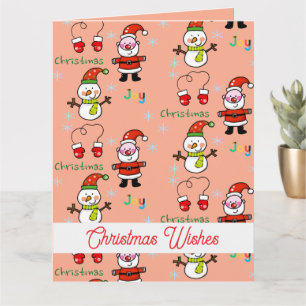 niedliche Weihnachtsfreude Karte