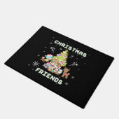 Niedliche Weihnachtsfreunde Fußmatte (Schrägansicht)