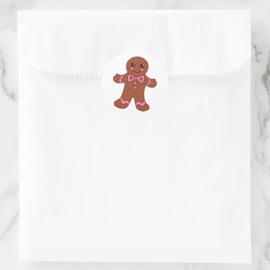 Niedliche Weihnachtsgebäck Boy Cookie Stickers (Tasche)
