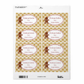 Niedliche Weihnachtsgebäck-Cookies - Geschenketike (Vorne)