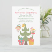 Niedliche Weihnachtsgebäck Einladung (Stehend Vorderseite)