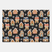 Niedliche Weihnachtsgebäck Kekse Schneeflocken Geschenkpapier Set (Vorderseite)