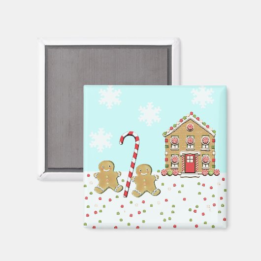 Niedliche Weihnachtsgebäck Magnet (Vorderseite/Rückseite)