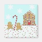 Niedliche Weihnachtsgebäck Magnet (Vorne)