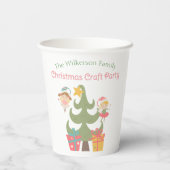 Niedliche Weihnachtsgebäck Pappbecher (Rückseite)