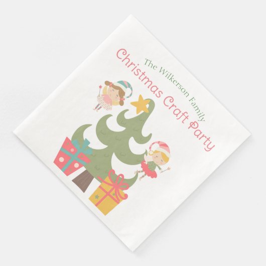 Niedliche Weihnachtsgebäck Serviette (Ecke)