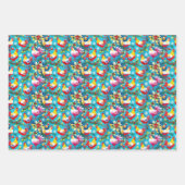 Niedliche Weihnachtsgeburten Geschenkpapier Set (Vorderseite)