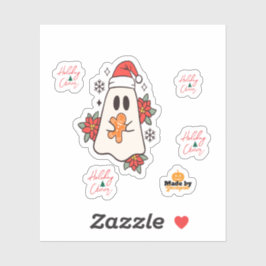 Niedliche Weihnachtsgeister-Tasse | Holiday Ginger Aufkleber