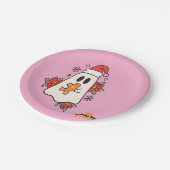 Niedliche Weihnachtsgeister-Tasse | Holiday Ginger Pappteller (Schrägansicht)