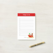 Niedliche Weihnachtsgeschenke, die man nachts mach Post-it Klebezettel (Auf Schreibtisch)