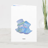 Niedliche Weihnachtsgeschenke Feiertagskarte (Rückseite)