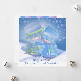 Niedliche Weihnachtsgeschenke Feiertagskarte