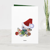 Niedliche Weihnachtsgeschenke Feiertagskarte (Rückseite)