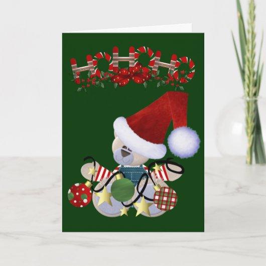 Niedliche Weihnachtsgeschenke Feiertagskarte (Vorderseite)