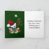 Niedliche Weihnachtsgeschenke Feiertagskarte (Innenseite)