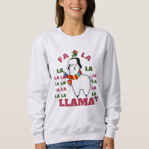 Niedliche Weihnachtsgeschenke, Funny Fa La Llama S Sweatshirt