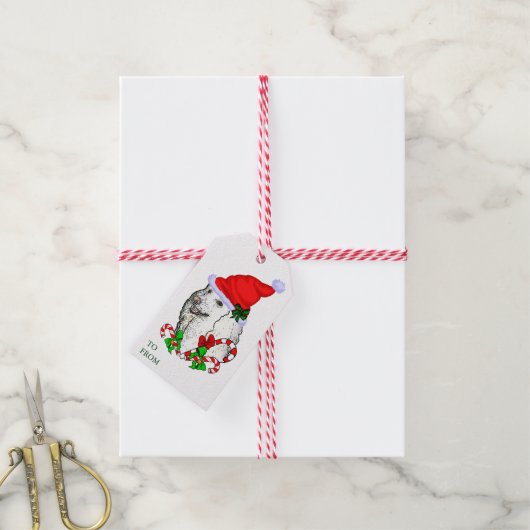 Niedliche Weihnachtsgeschenke Geschenkanhänger (Mit Garn)