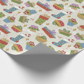 Niedliche Weihnachtsgeschenke Geschenkpapier (Ecke)