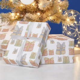 Niedliche Weihnachtsgeschenke handbemalt Geschenkpapier