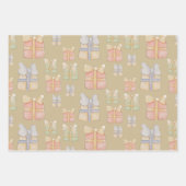 Niedliche Weihnachtsgeschenke handbemalt Geschenkpapier Set (Vorderseite)