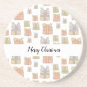 Niedliche Weihnachtsgeschenke handbemalt Getränkeuntersetzer (Vorne)