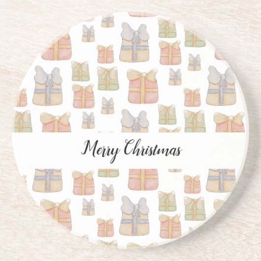 Niedliche Weihnachtsgeschenke handbemalt Getränkeuntersetzer (Vorne)