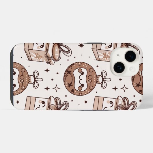 Niedliche Weihnachtsgeschenke iPhone Hülle (Rückseite (Horizontal))