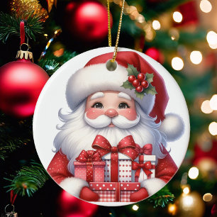 Niedliche Weihnachtsgeschenke Name und Datum hinzu Keramik Ornament