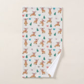 Niedliche Weihnachtsgeschenke und Baummuster Badhandtuch Set (Handtuch)