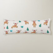 Niedliche Weihnachtsgeschenke und Baummuster Seitenschläferkissen (Vorderseite)