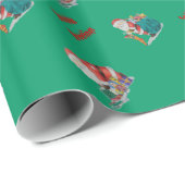 Niedliche Weihnachtsgeschenke und Spielzeuge, die  Geschenkpapier (Rolleneckpunkt)