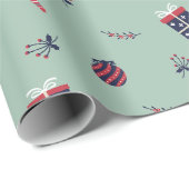 Niedliche Weihnachtsgeschenke Ziermuster Geschenkpapier (Rolleneckpunkt)