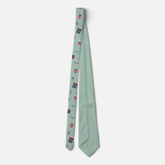 Niedliche Weihnachtsgeschenke Ziermuster Krawatte (Rückseite)