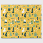 niedliche Weihnachtsgeschenkpapier Geschenkpapier (Flach)