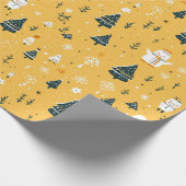 niedliche Weihnachtsgeschenkpapier Geschenkpapier (Ecke)