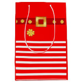 Niedliche Weihnachtsgeschenktasche Mittlere Geschenktüte (Vorderseite)
