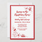 Niedliche Weihnachtsgeschenkveranstaltung Feiertagskarte (Vorderseite)