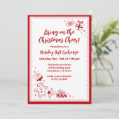 Niedliche Weihnachtsgeschenkveranstaltung Feiertagskarte (Stehend Vorderseite)