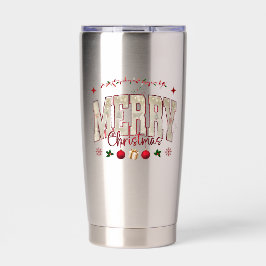 Niedliche Weihnachtsgestaltung Thermobecher