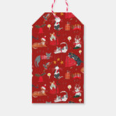 Niedliche Weihnachtsginger Cat red Holiday Geschen Geschenkanhänger (Rückseite)