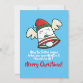 Niedliche Weihnachtsglocke nach Maß Einladung (Vorderseite)