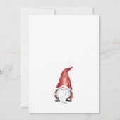 Niedliche Weihnachtsgnomen, Feiertagseinladungen Einladung (Rückseite)