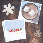 Niedliche Weihnachtsgnomen in Snow WEIHNACHTEN Fei Serviette