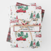 Niedliche Weihnachtsgnomen Merry n Bright Forest T Geschenkpapier Set (Beispiel)