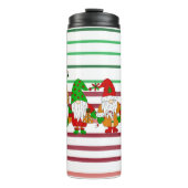 Niedliche Weihnachtsgnomen Thermosbecher (Vorderseite)
