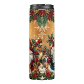 Niedliche Weihnachtsgnomes Frohe Weihnachtsfeier Thermosbecher (Rückseite)